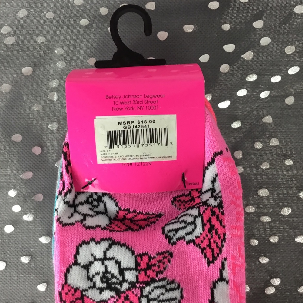 💕SALE💕NWT Betsey Johnson Low-Cut Socks-10 pair! - Picture 6 of 7